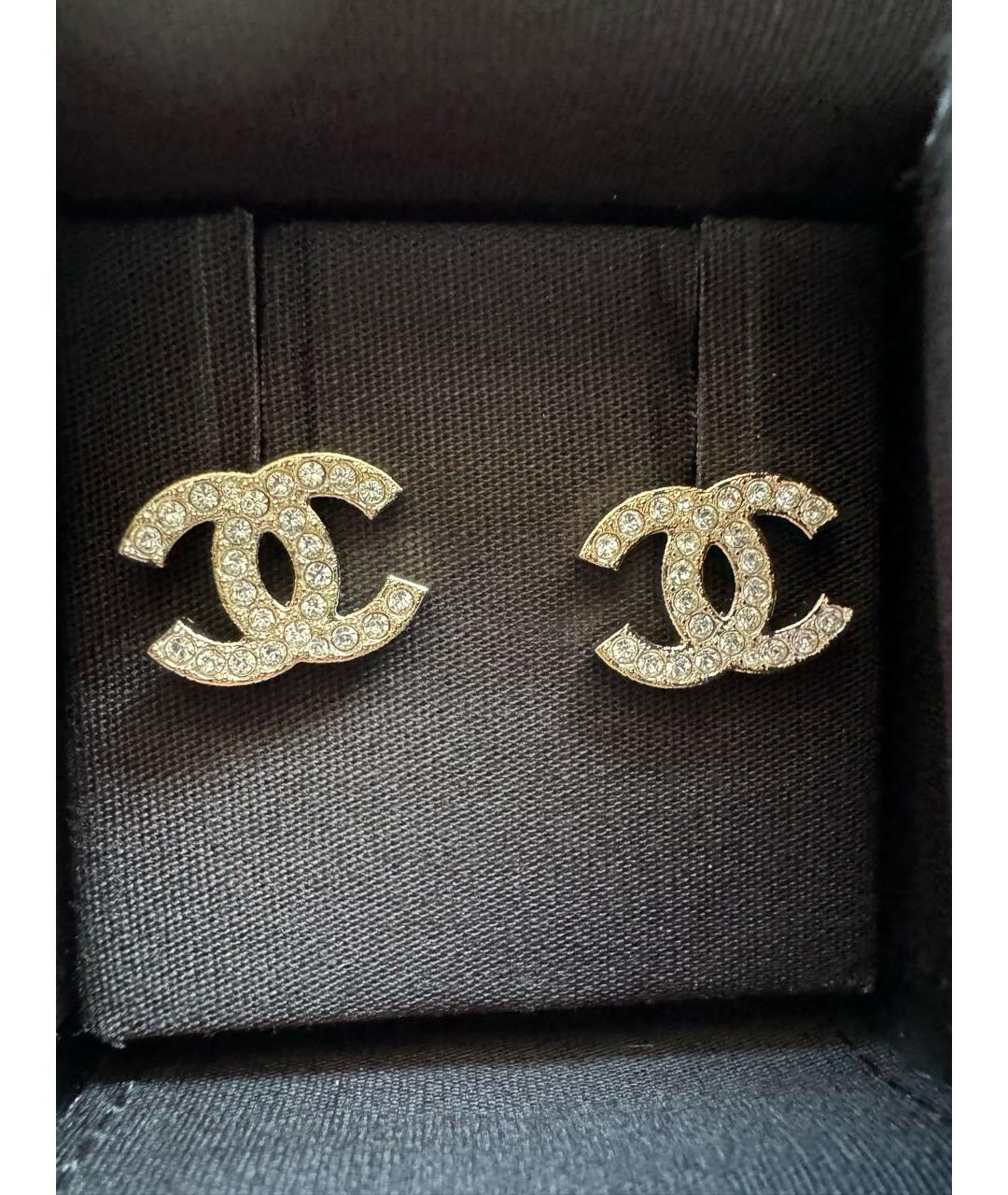 CHANEL Золотые серьги, фото 2