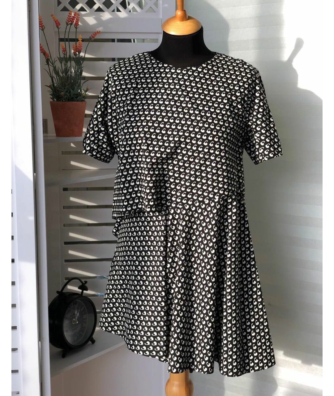 MARNI Черное хлопковое повседневное платье, фото 9