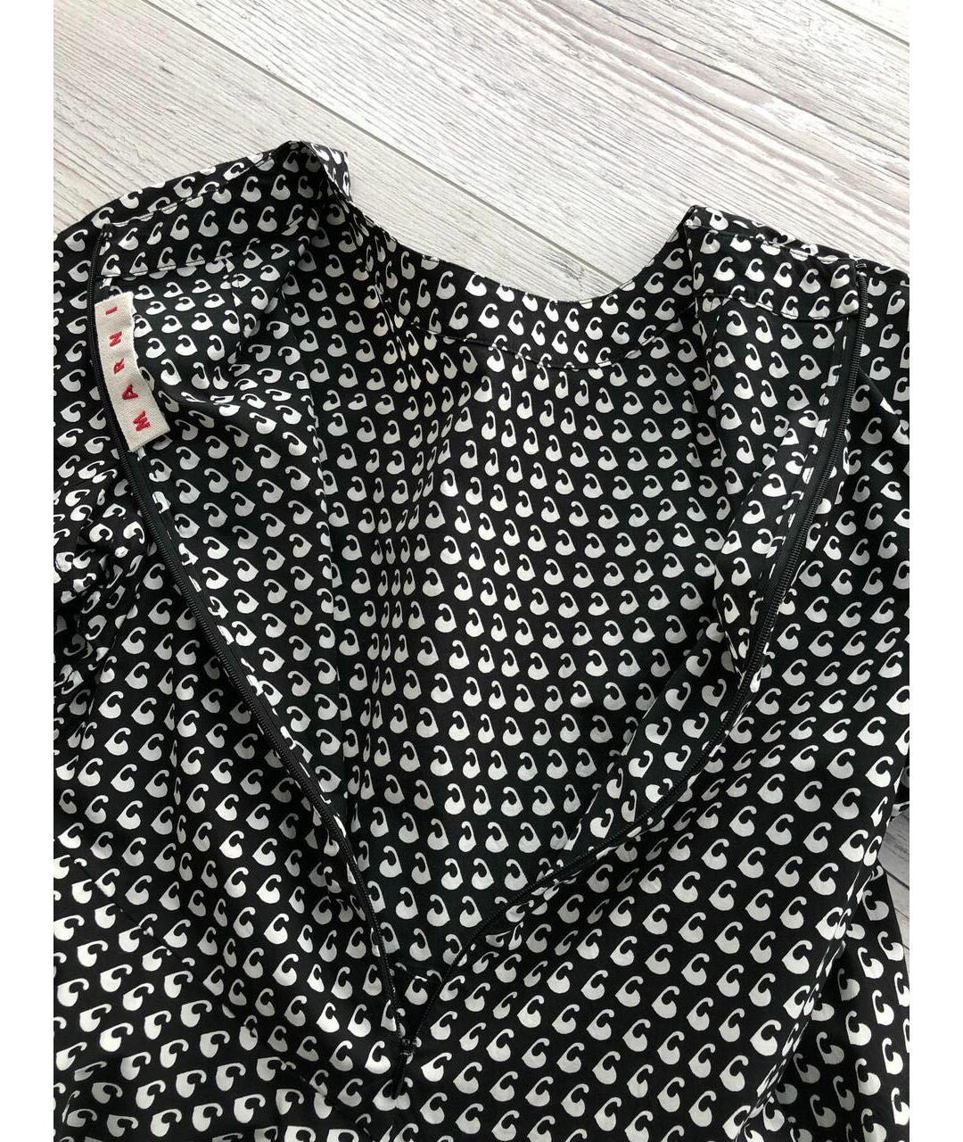 MARNI Черное хлопковое повседневное платье, фото 8