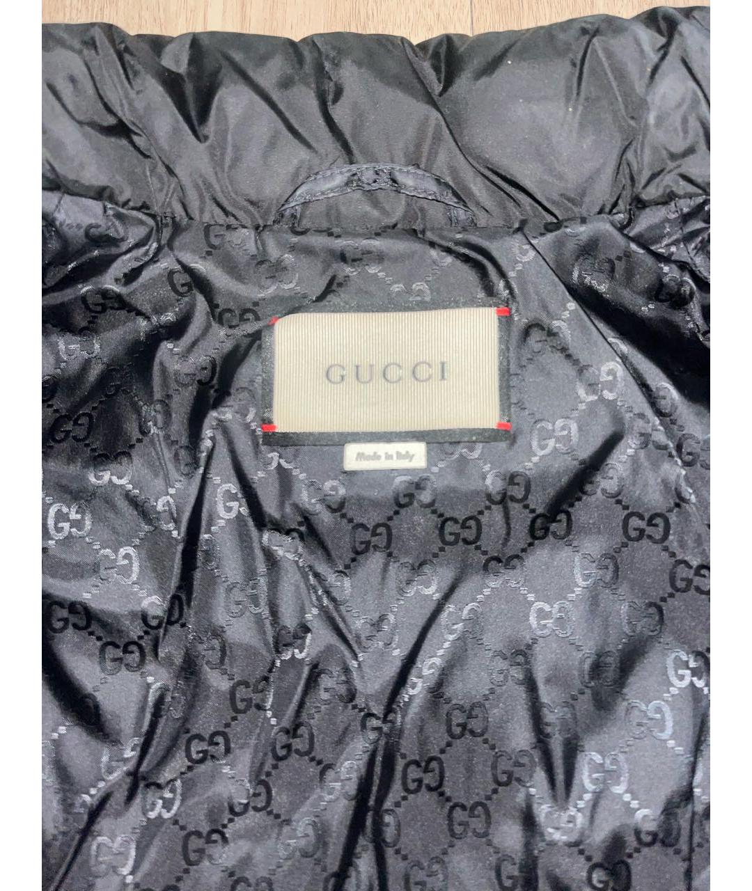 GUCCI Черная полиэстеровая куртка, фото 3