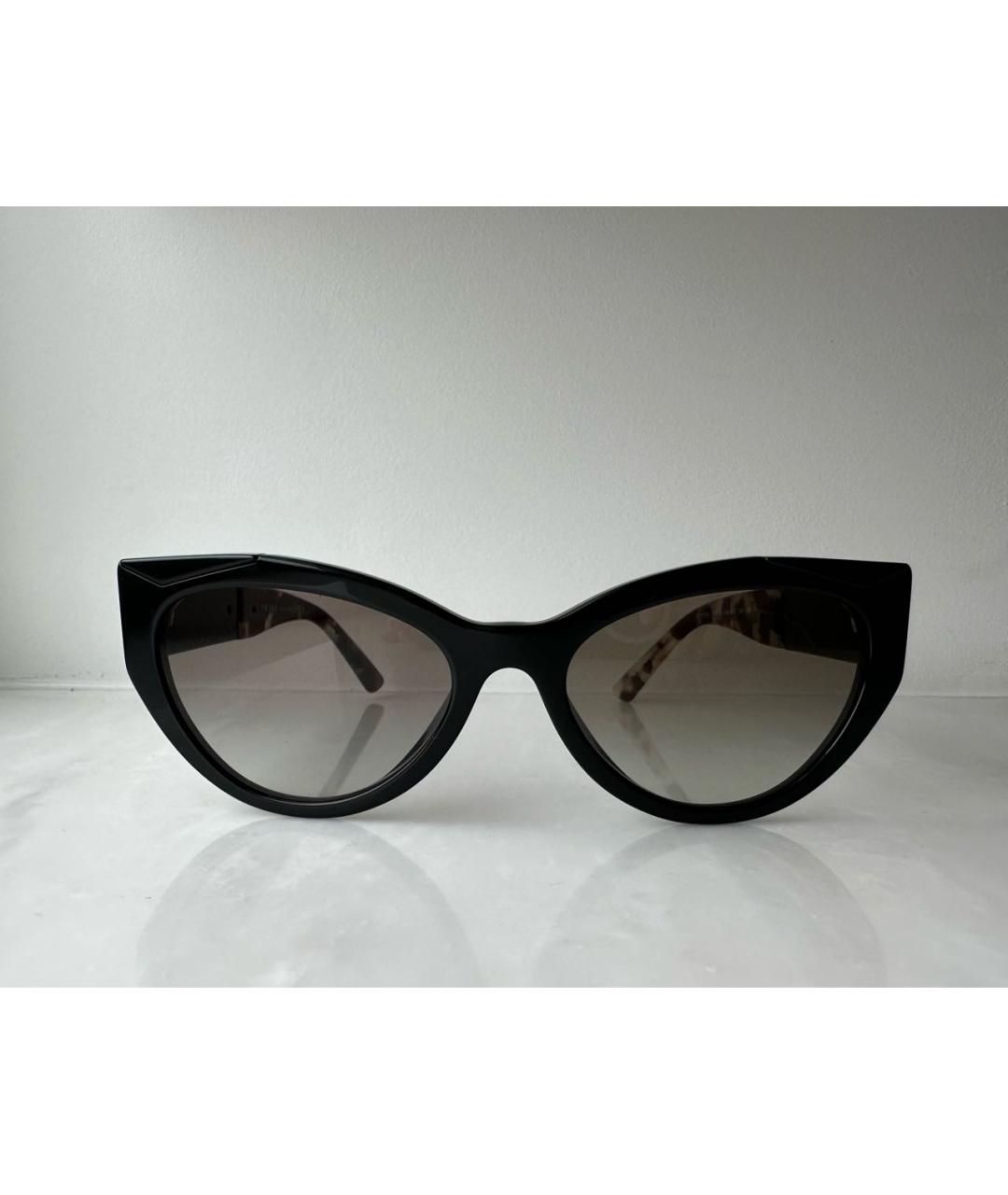 PRADA Черные пластиковые солнцезащитные очки, фото 5