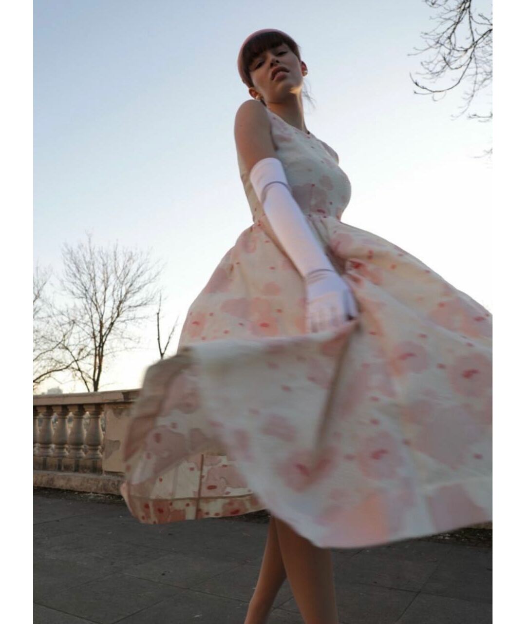 SIMONE ROCHA Розовое вискозное повседневное платье, фото 7