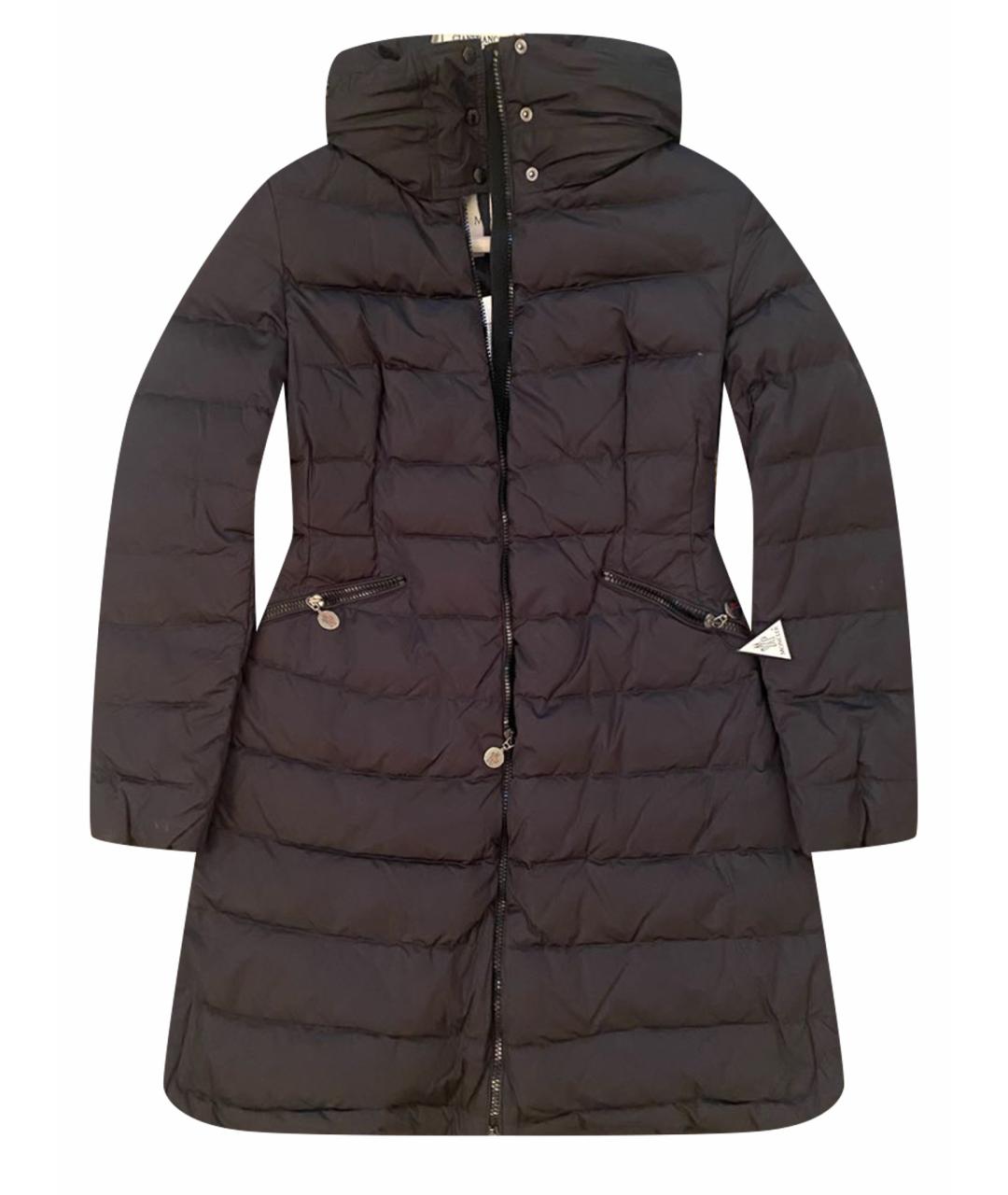 MONCLER Черный пуховик, фото 1