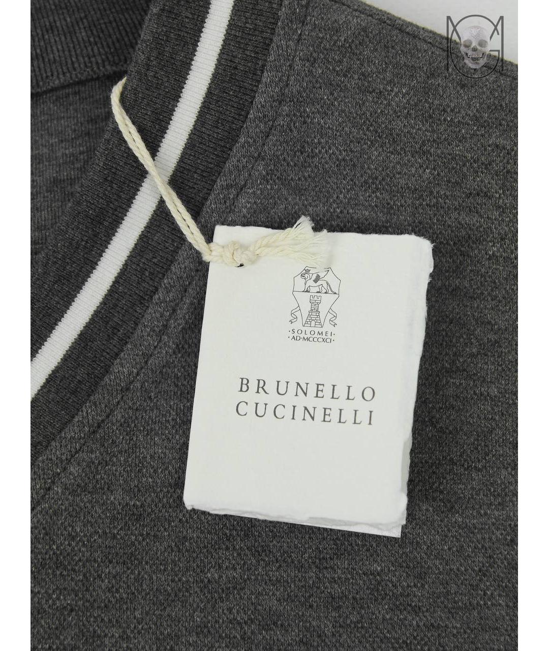 BRUNELLO CUCINELLI Серый хлопковый спортивные костюмы, фото 5