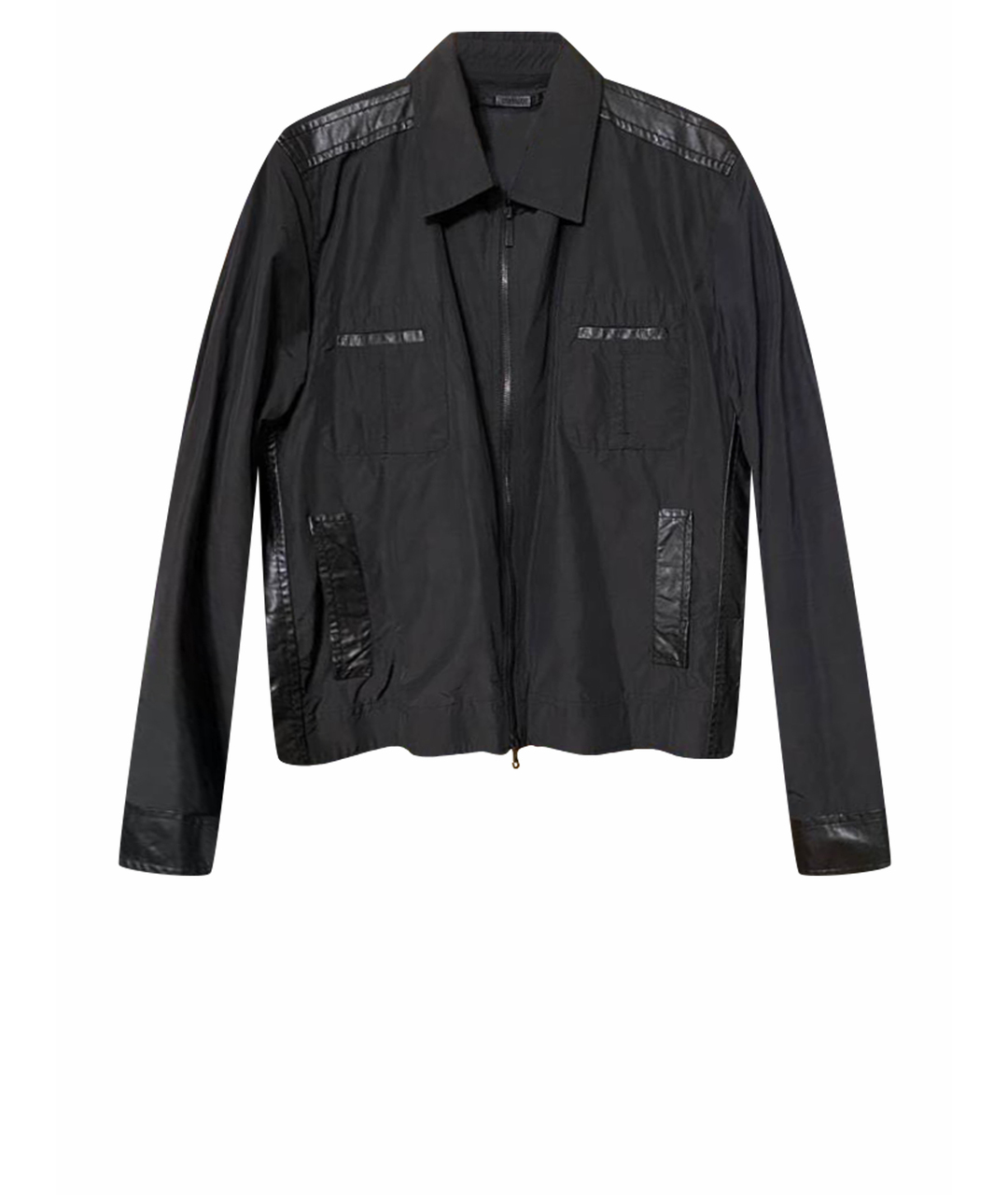 CORTIGIANI Черная полиэстеровая куртка, фото 1