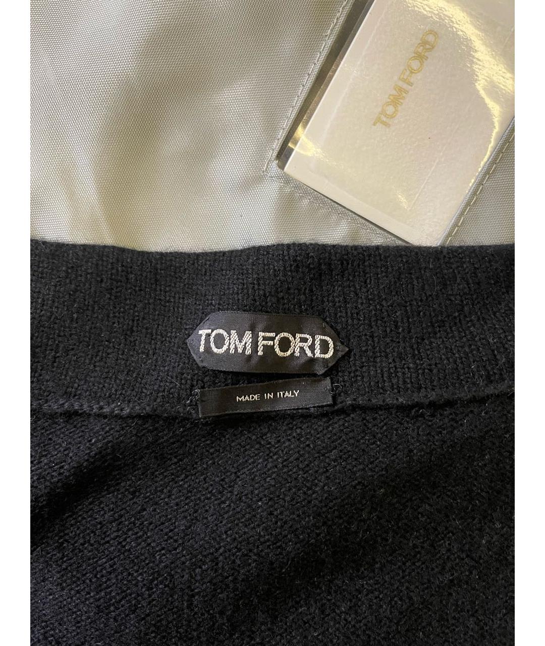 TOM FORD Черный кашемировый джемпер / свитер, фото 3