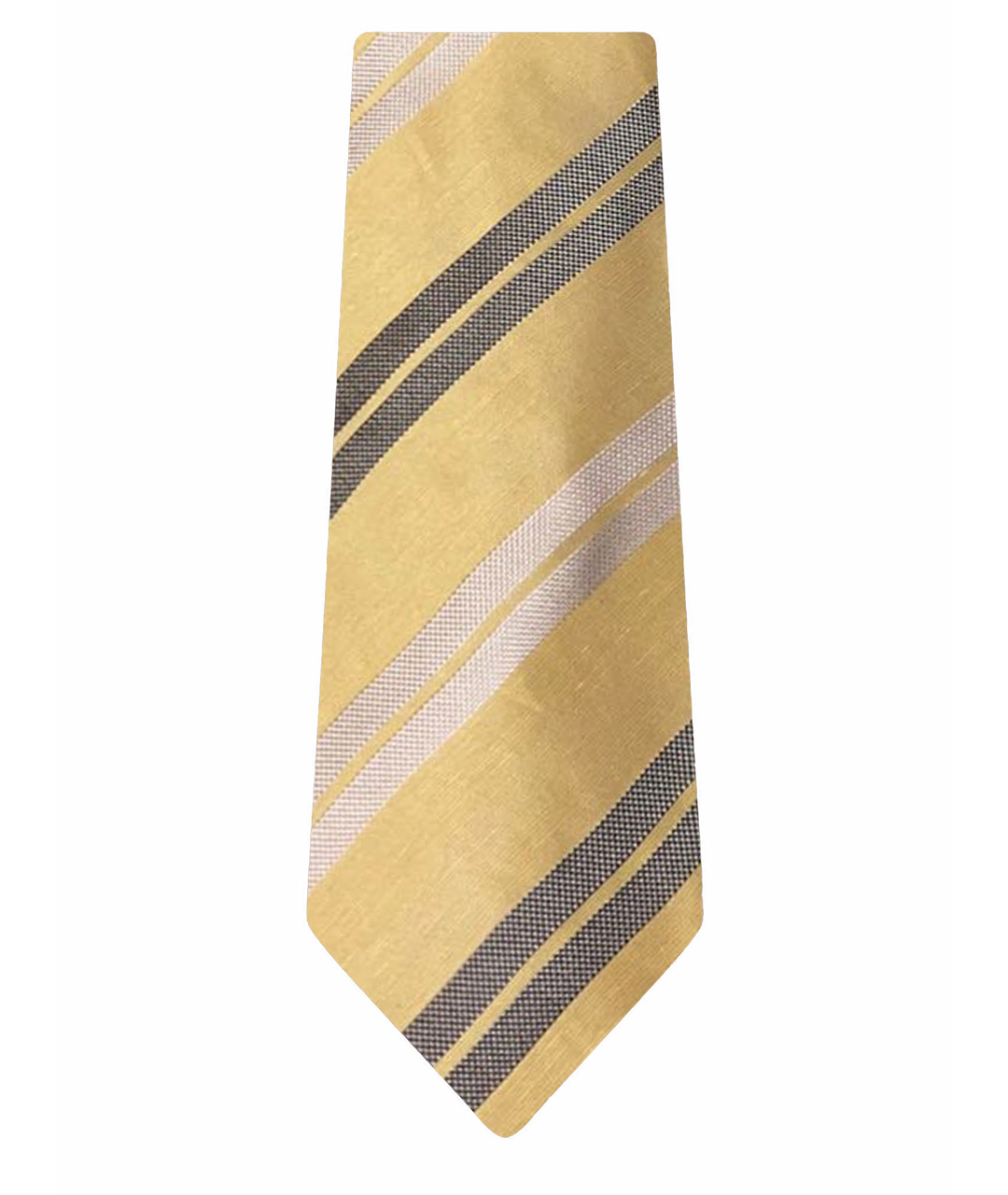 ERMENEGILDO ZEGNA Золотой шелковый галстук, фото 1