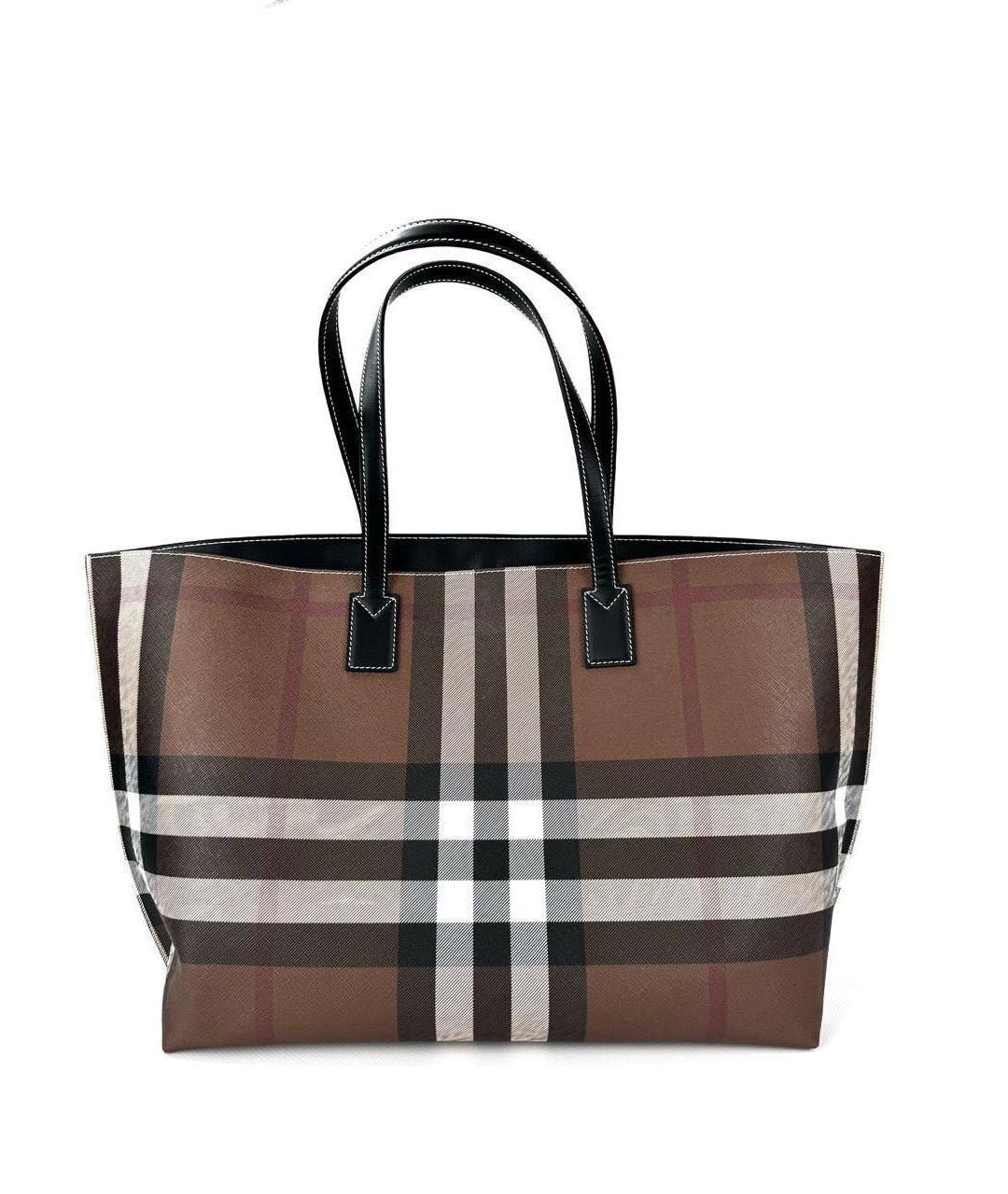 BURBERRY Кожаная сумка тоут, фото 3