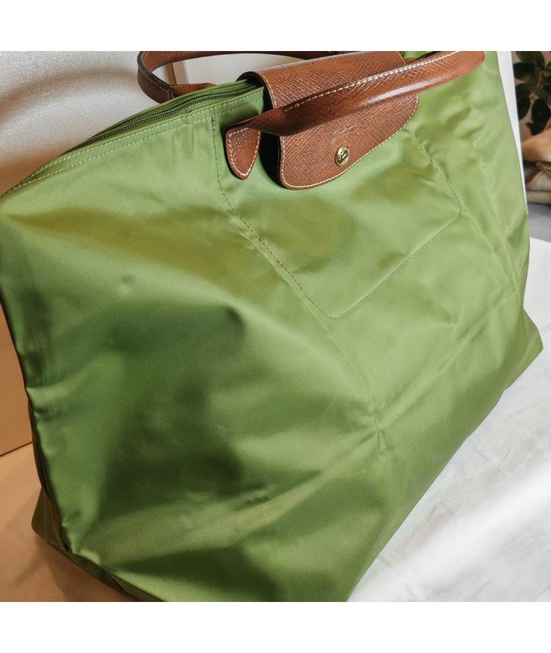 LONGCHAMP Зеленая синтетическая дорожная/спортивная сумка, фото 2