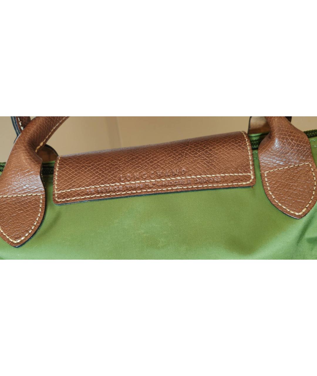 LONGCHAMP Зеленая синтетическая дорожная/спортивная сумка, фото 7