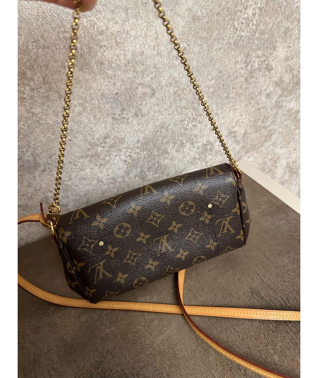 LOUIS VUITTON Коричневая сумка через плечо, фото 3