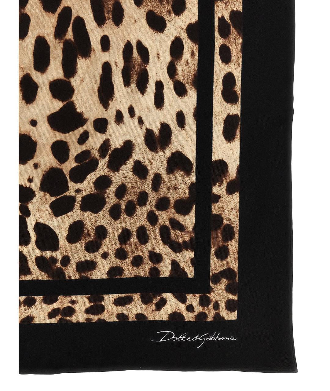 DOLCE&GABBANA Мульти шелковый шарф, фото 2