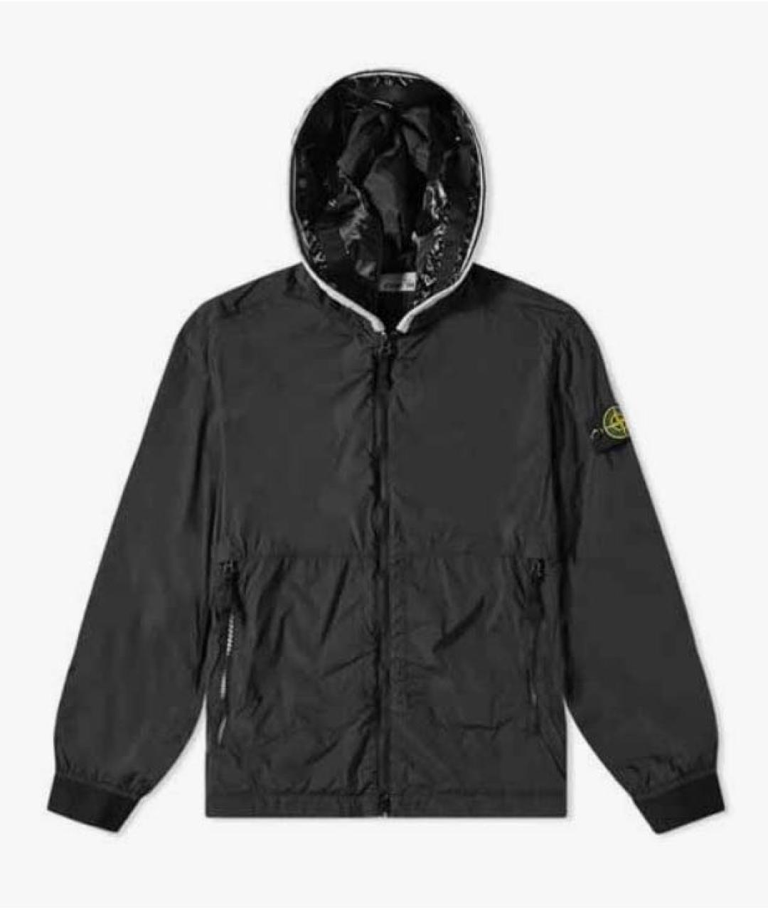 STONE ISLAND Черная полиэстеровая куртка, фото 1