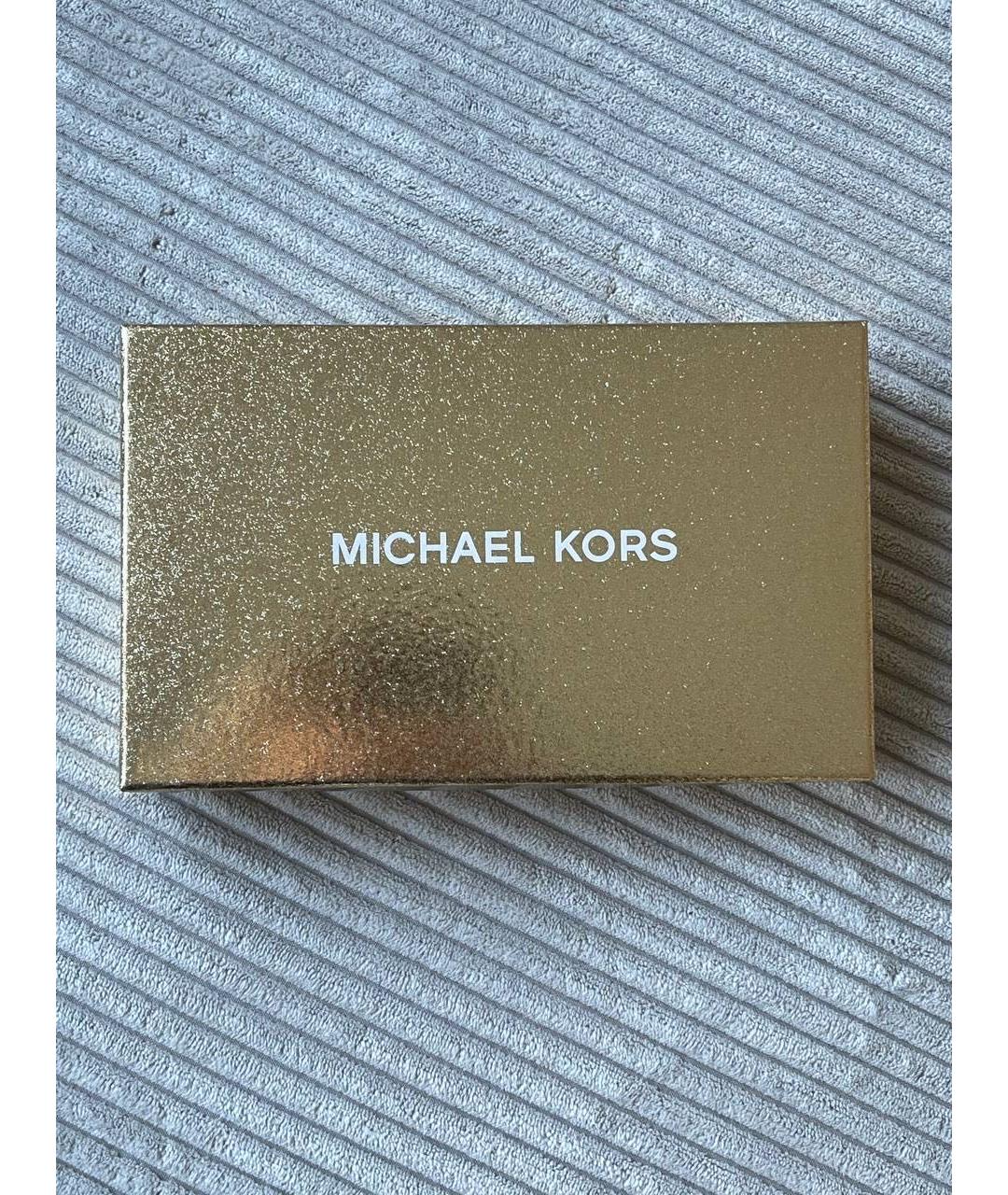 MICHAEL KORS Черный кожаный кошелек, фото 7