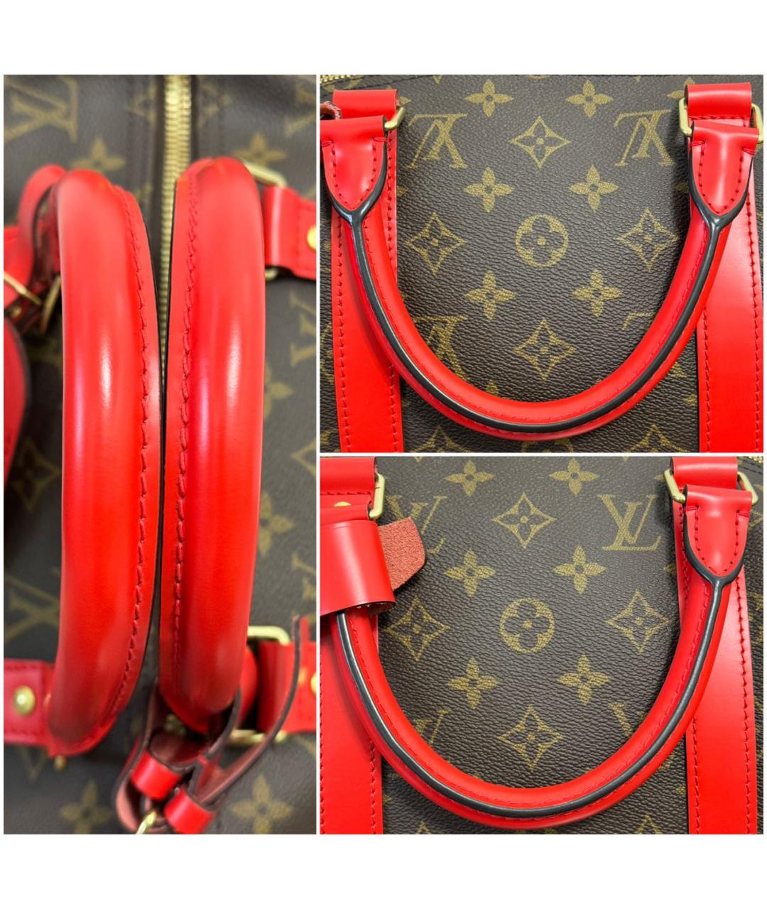 LOUIS VUITTON Коричневая дорожная/спортивная сумка, фото 6