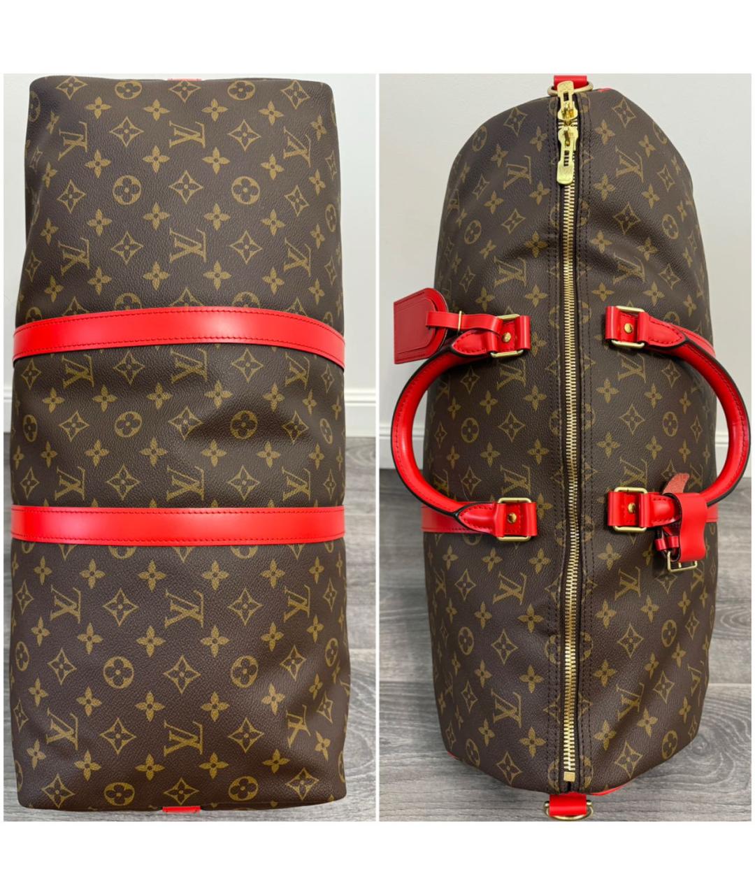 LOUIS VUITTON Коричневая дорожная/спортивная сумка, фото 3