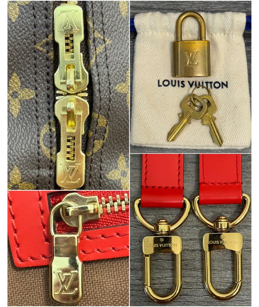 LOUIS VUITTON Коричневая дорожная/спортивная сумка, фото 7