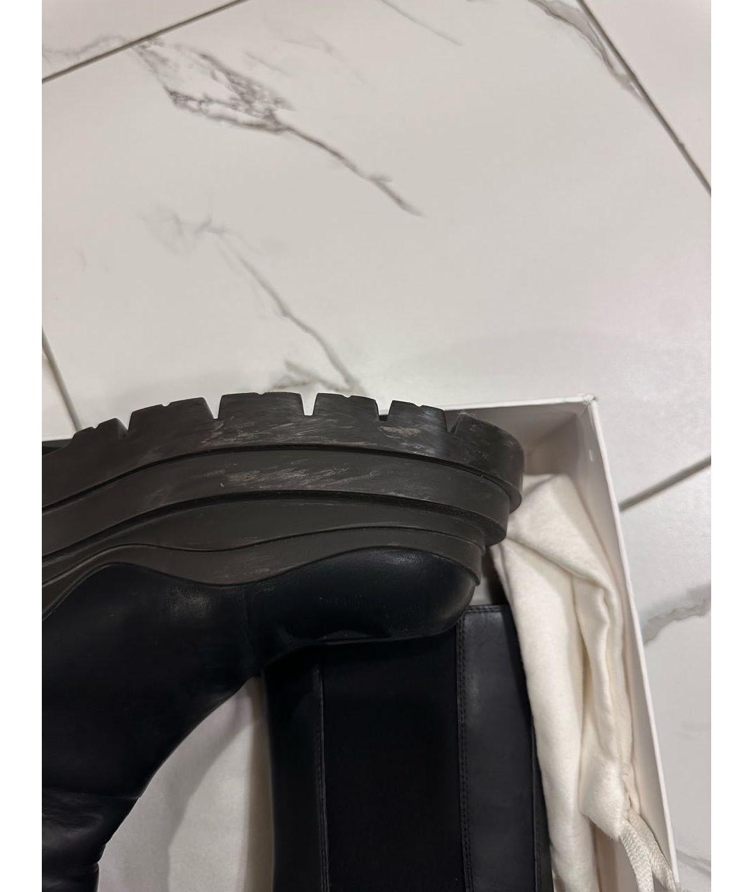 BOTTEGA VENETA Черные кожаные ботинки, фото 6