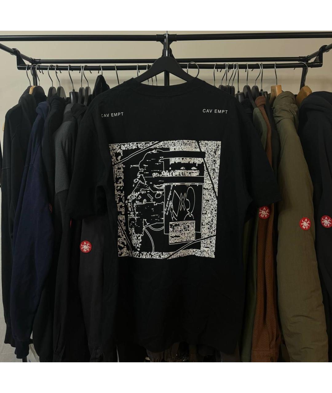 CAV EMPT Черная хлопковая футболка, фото 3