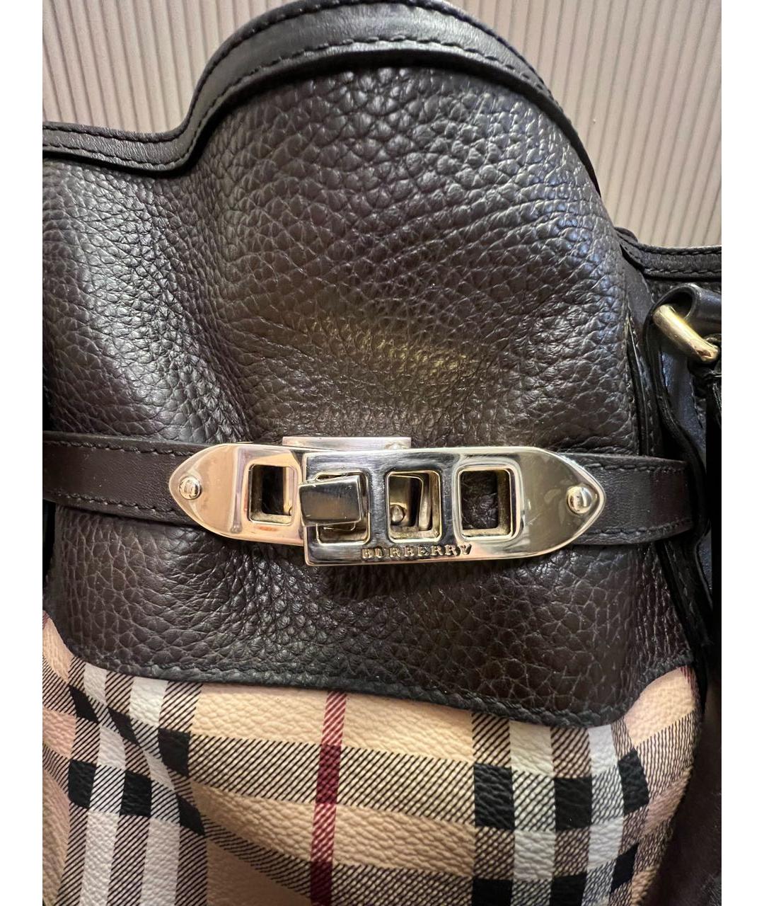 BURBERRY Коричневая сумка тоут, фото 5