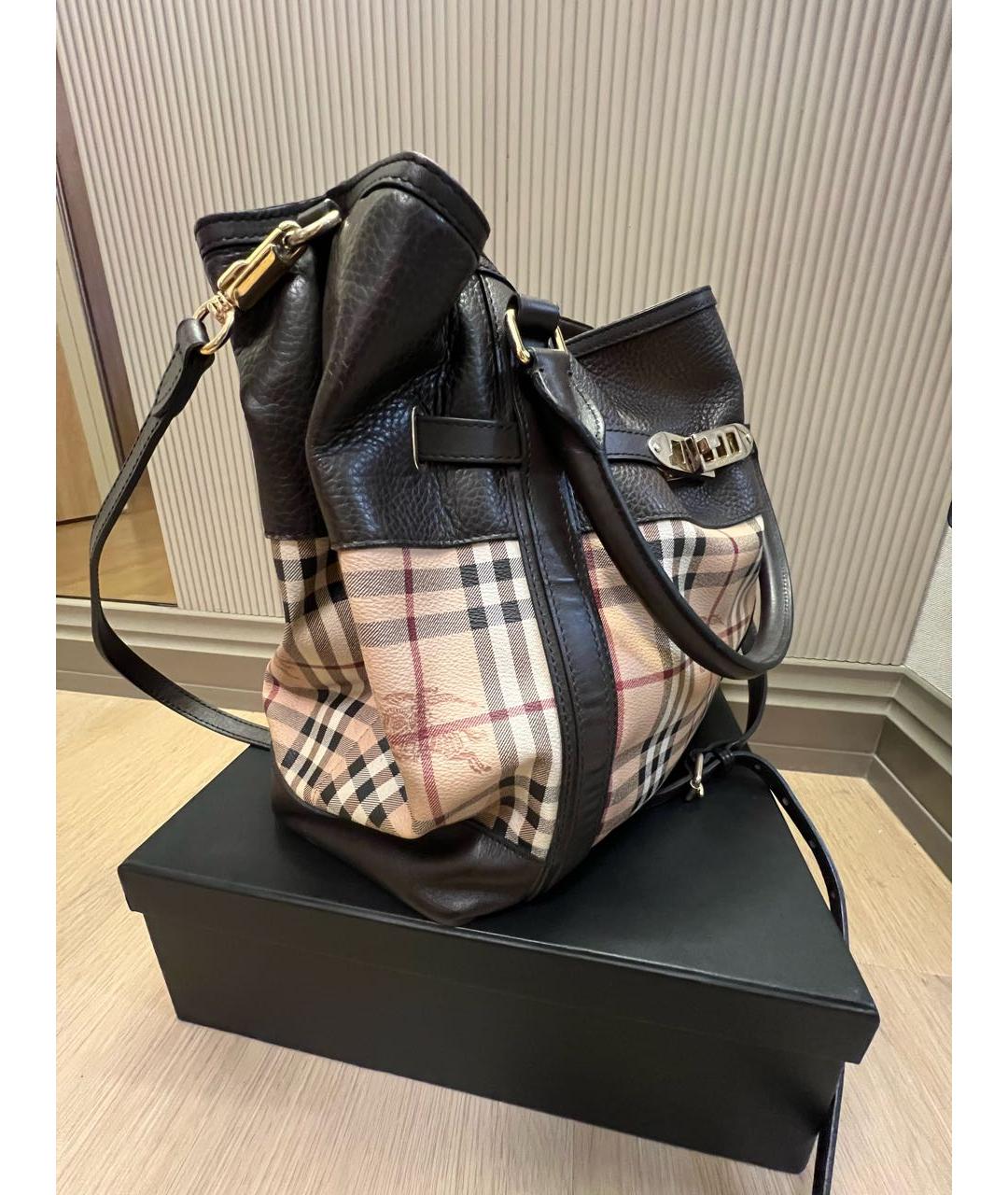 BURBERRY Коричневая сумка тоут, фото 2