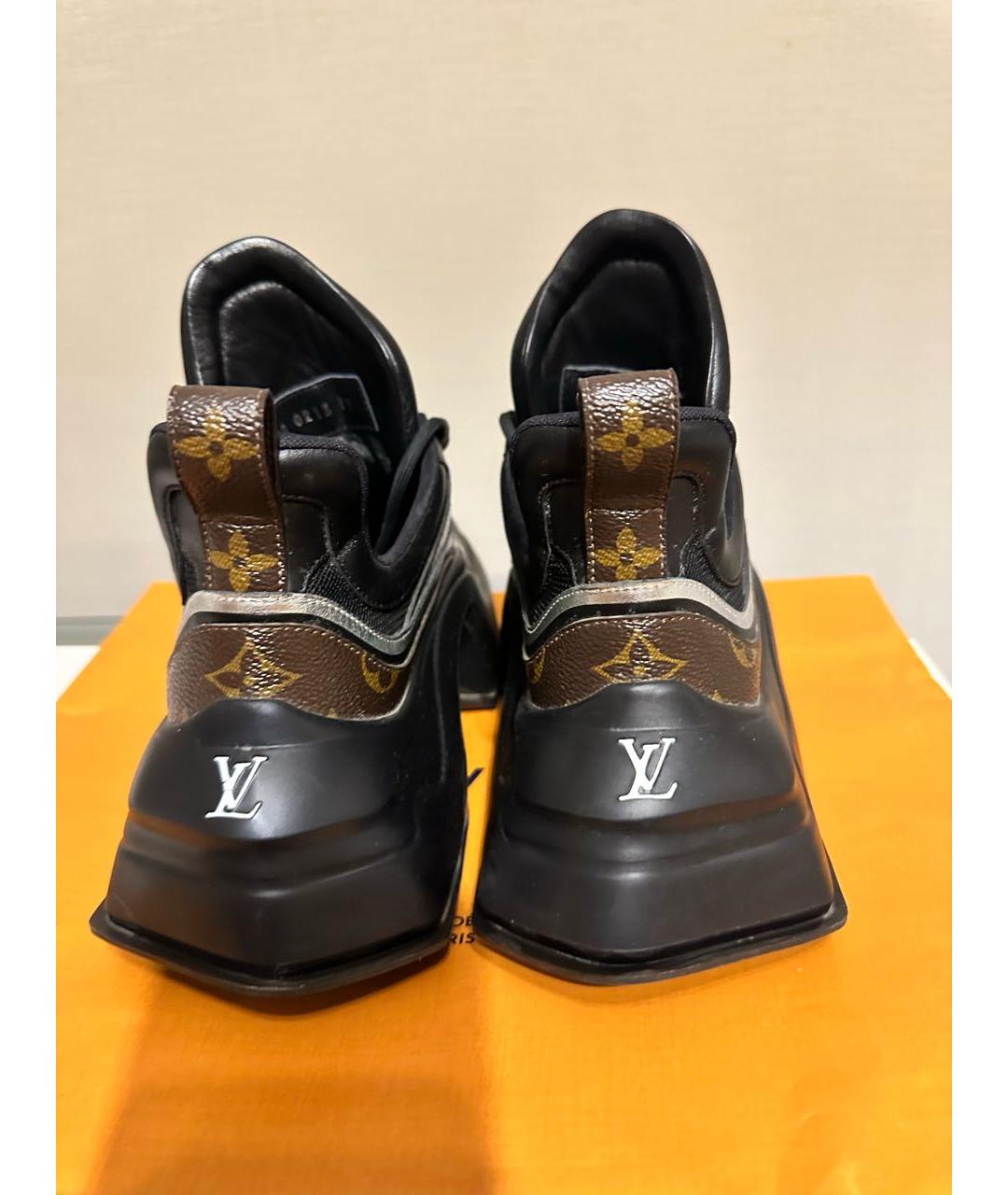 LOUIS VUITTON Черные кроссовки, фото 4