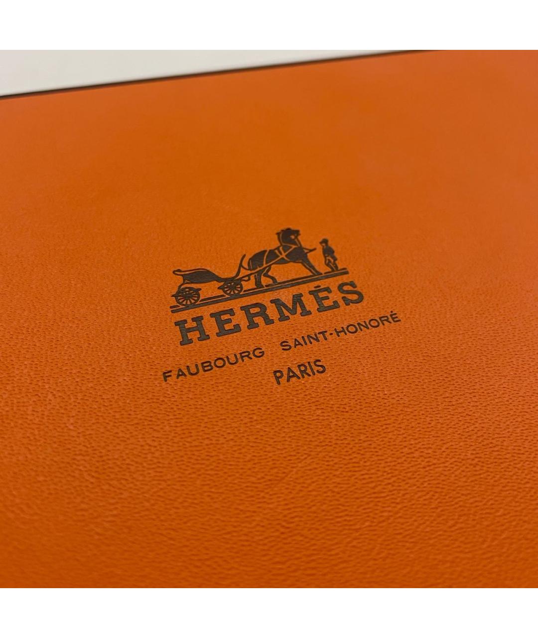 HERMES Черные кожаные перчатки, фото 5