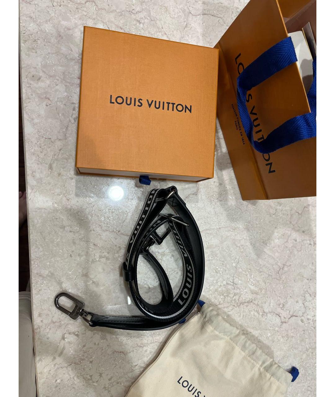 LOUIS VUITTON Черный ремень, фото 3