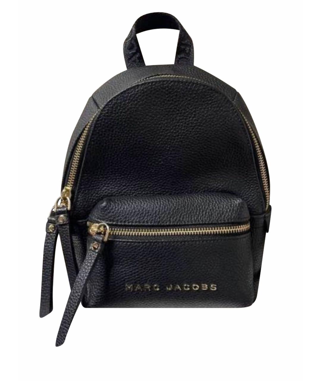 MARC JACOBS Черный кожаный рюкзак, фото 1