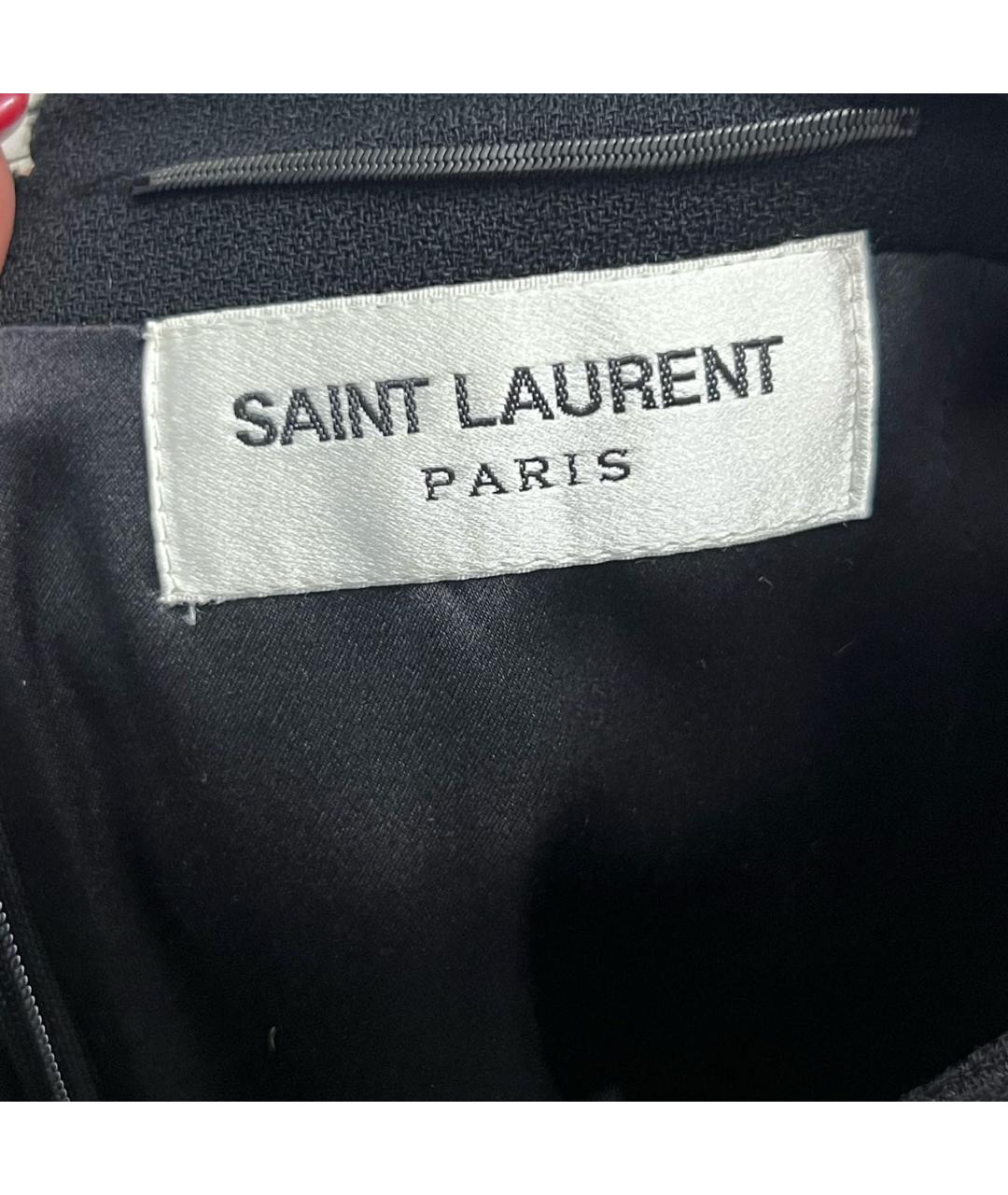 SAINT LAURENT Черная юбка мини, фото 3