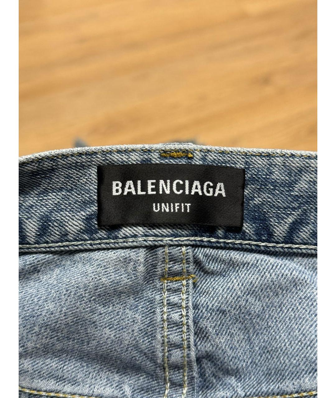 BALENCIAGA Голубые джинсы клеш, фото 4