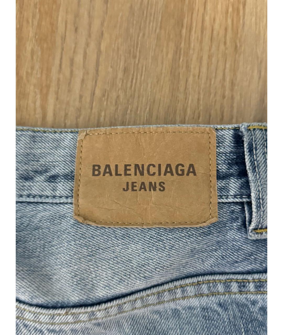 BALENCIAGA Голубые джинсы клеш, фото 3