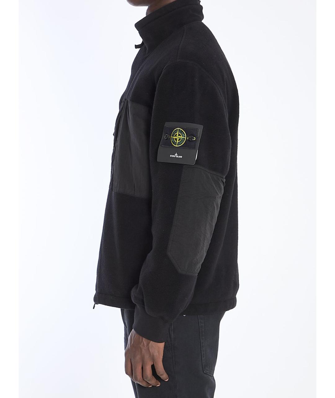 STONE ISLAND Черная полиамидовая куртка, фото 4