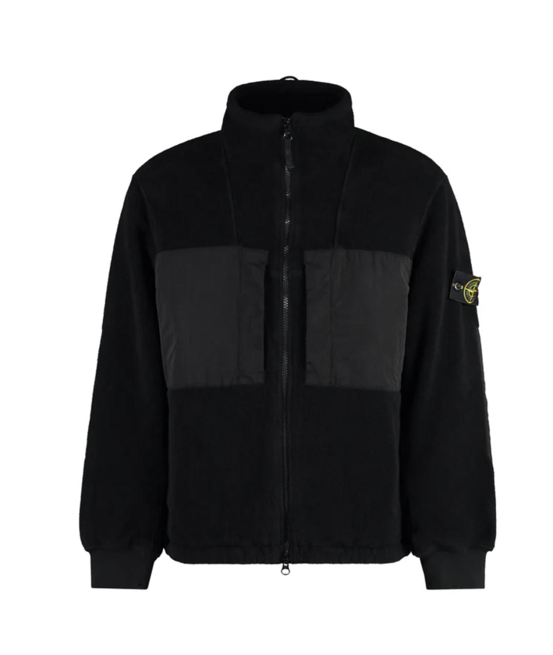 STONE ISLAND Черная полиамидовая куртка, фото 1