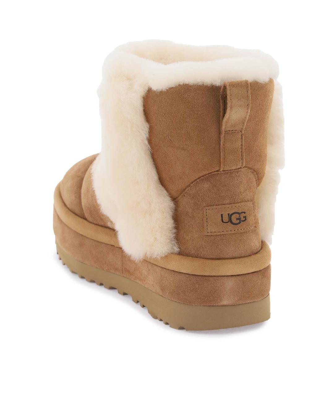 UGG AUSTRALIA Бежевые ботинки, фото 4