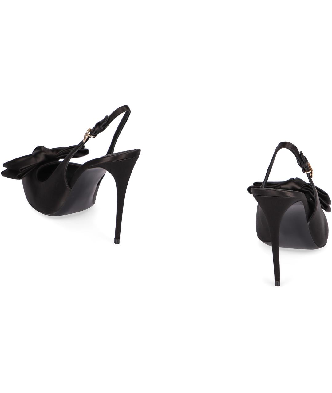 DOLCE&GABBANA Черные текстильные туфли, фото 3