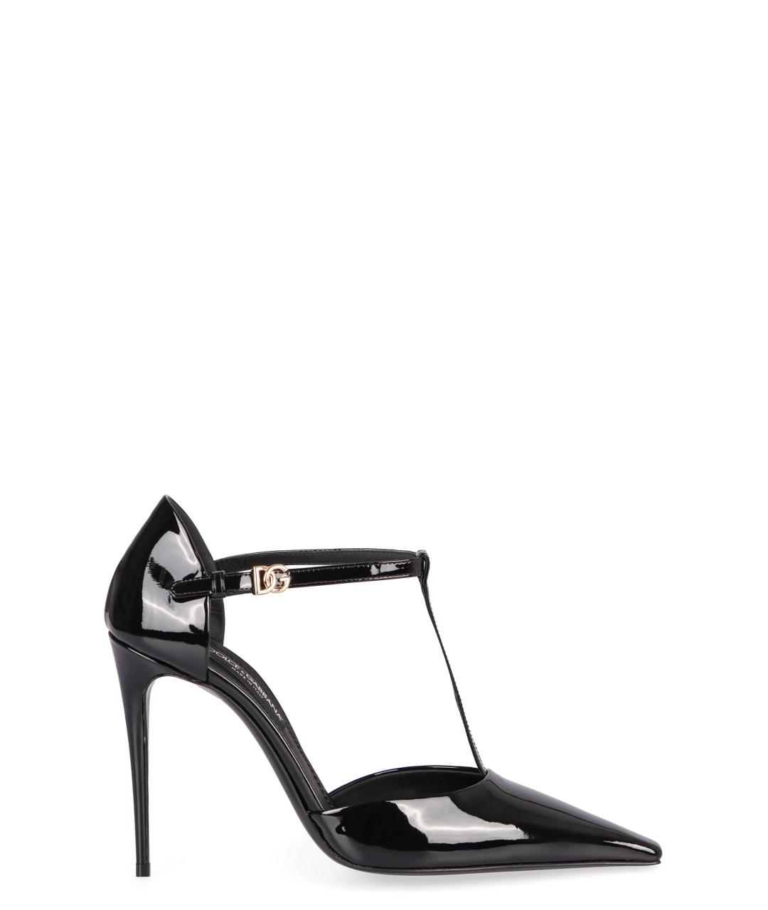 DOLCE&GABBANA Черные туфли из лакированной кожи, фото 1