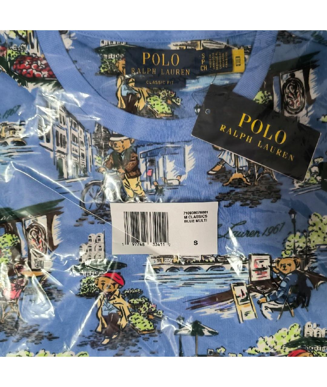 POLO RALPH LAUREN Мульти хлопковая футболка, фото 4