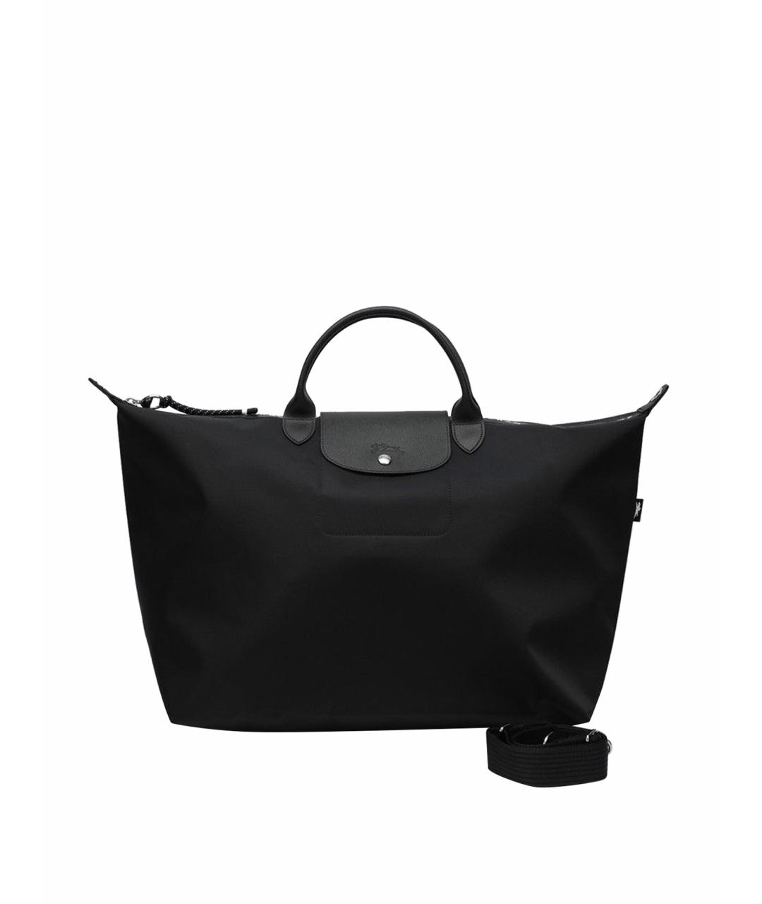 LONGCHAMP Черная синтетическая дорожная/спортивная сумка, фото 1