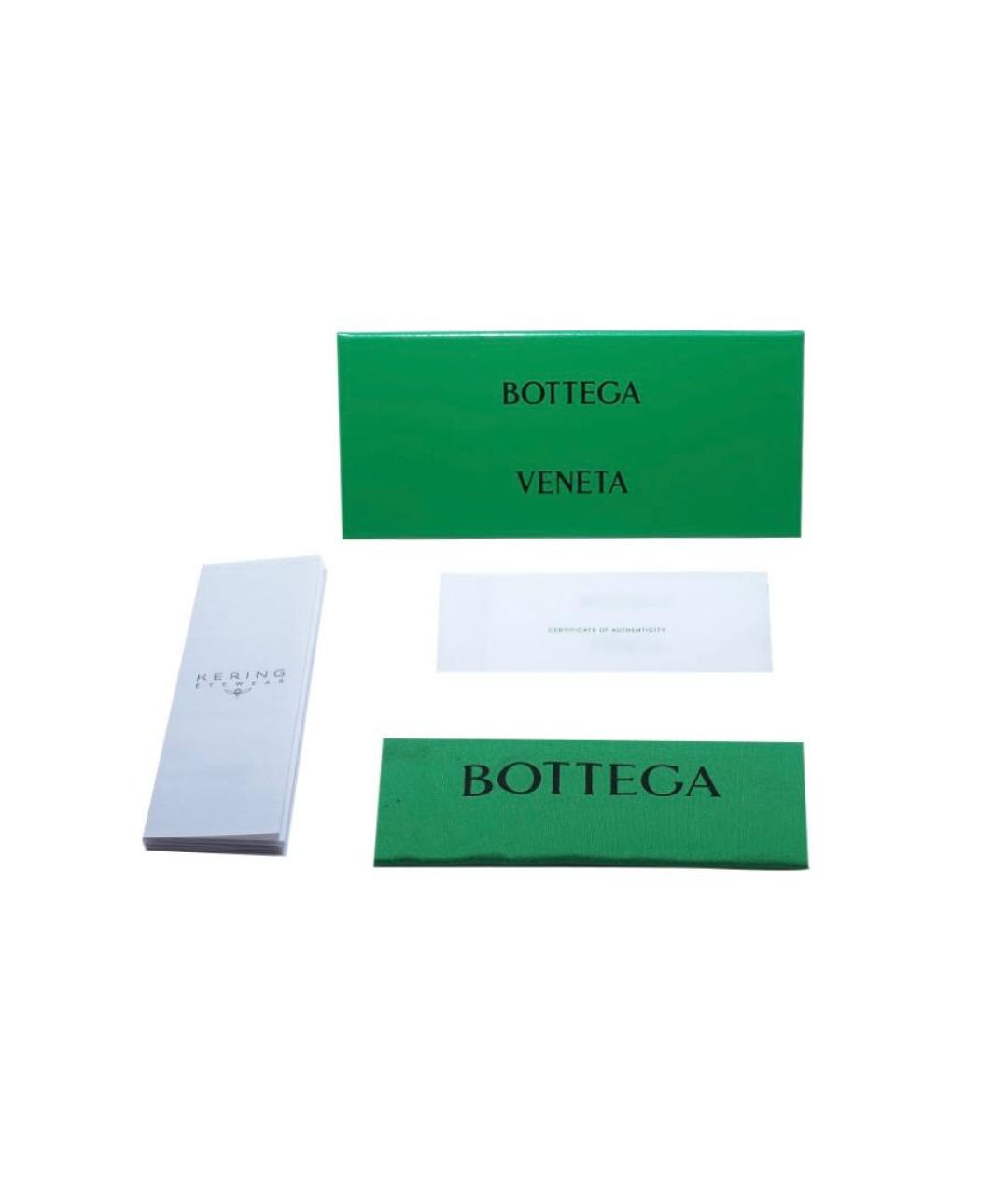 BOTTEGA VENETA Зеленые пластиковые солнцезащитные очки, фото 4