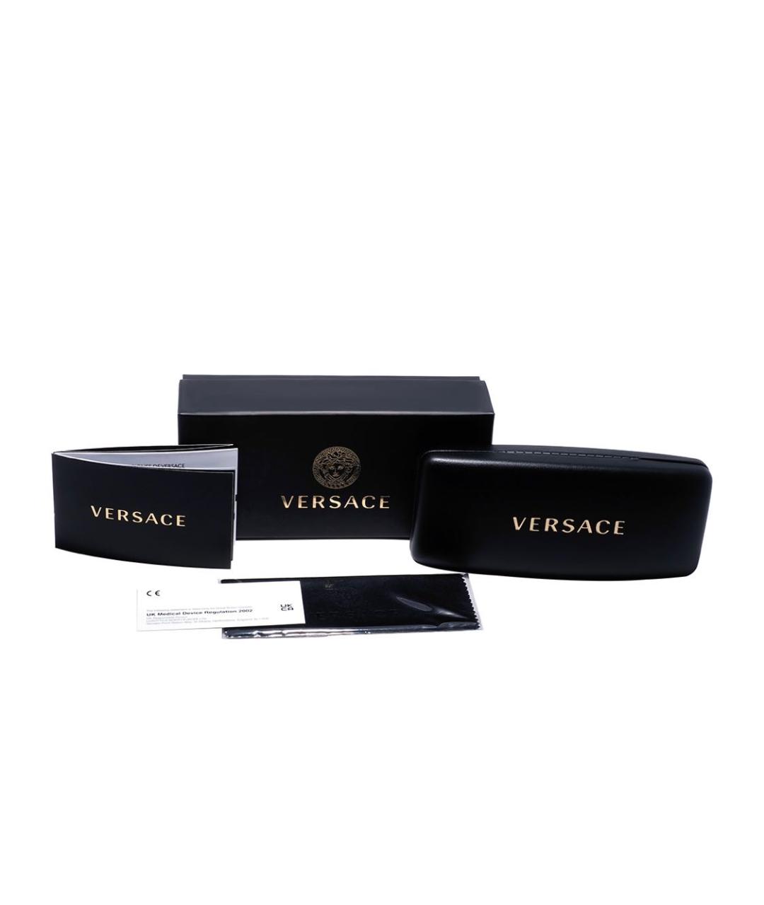 VERSACE Белые пластиковые солнцезащитные очки, фото 4