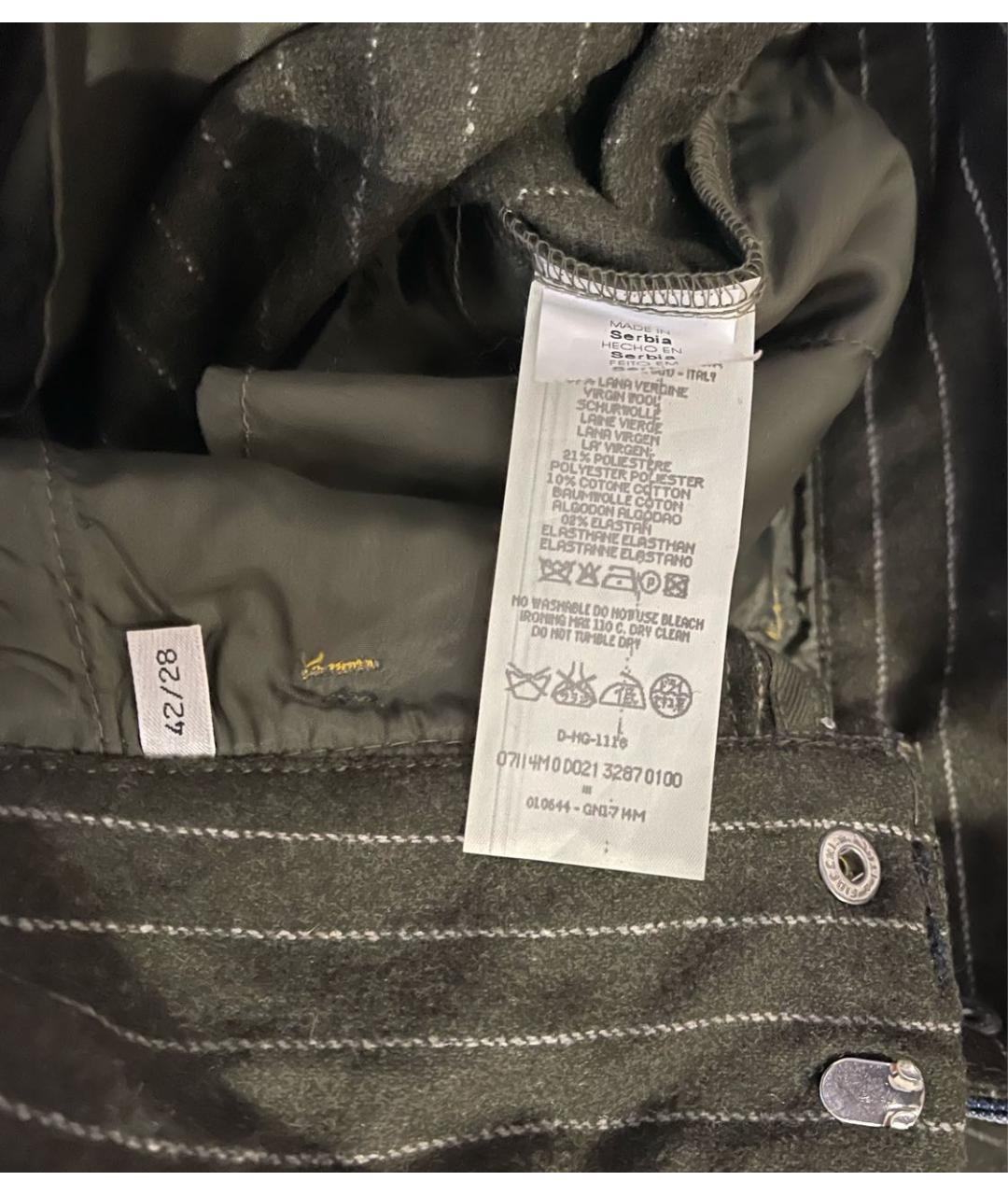 ICEBERG Зеленые шерстяные шорты, фото 8