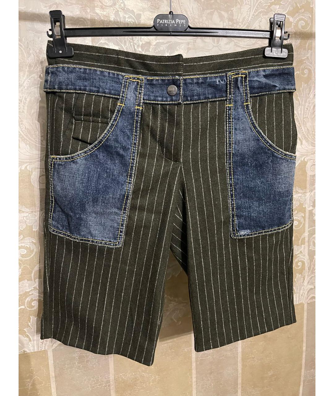 ICEBERG Зеленые шерстяные шорты, фото 3