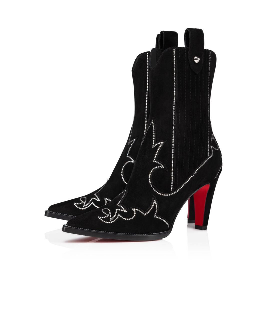 CHRISTIAN LOUBOUTIN Черные сапоги, фото 3