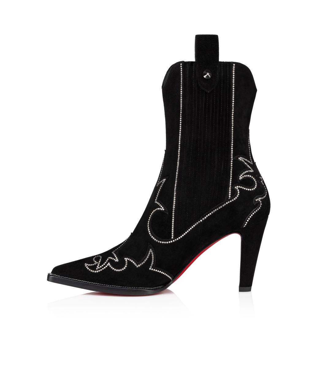 CHRISTIAN LOUBOUTIN Черные сапоги, фото 2