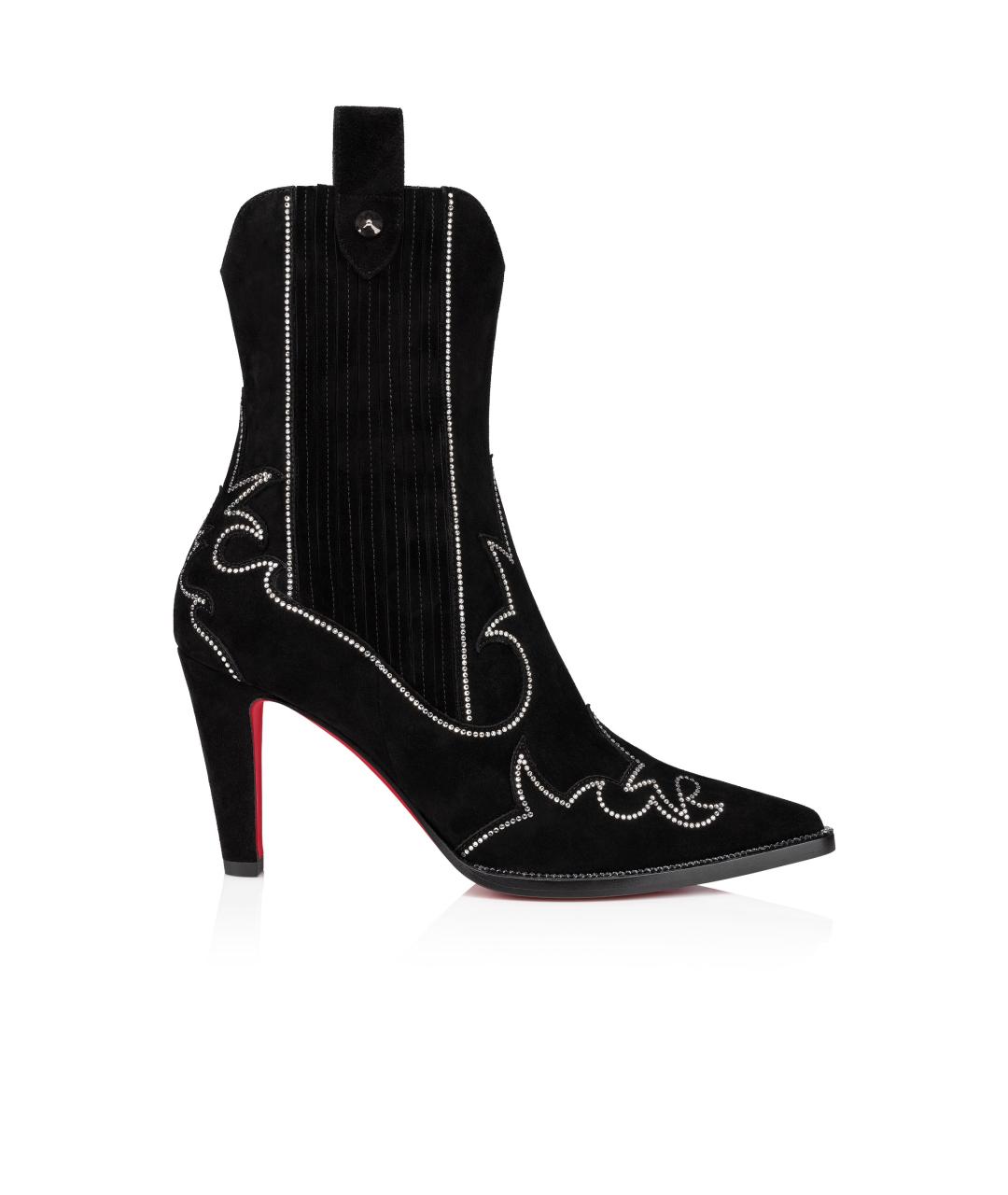 CHRISTIAN LOUBOUTIN Черные сапоги, фото 1