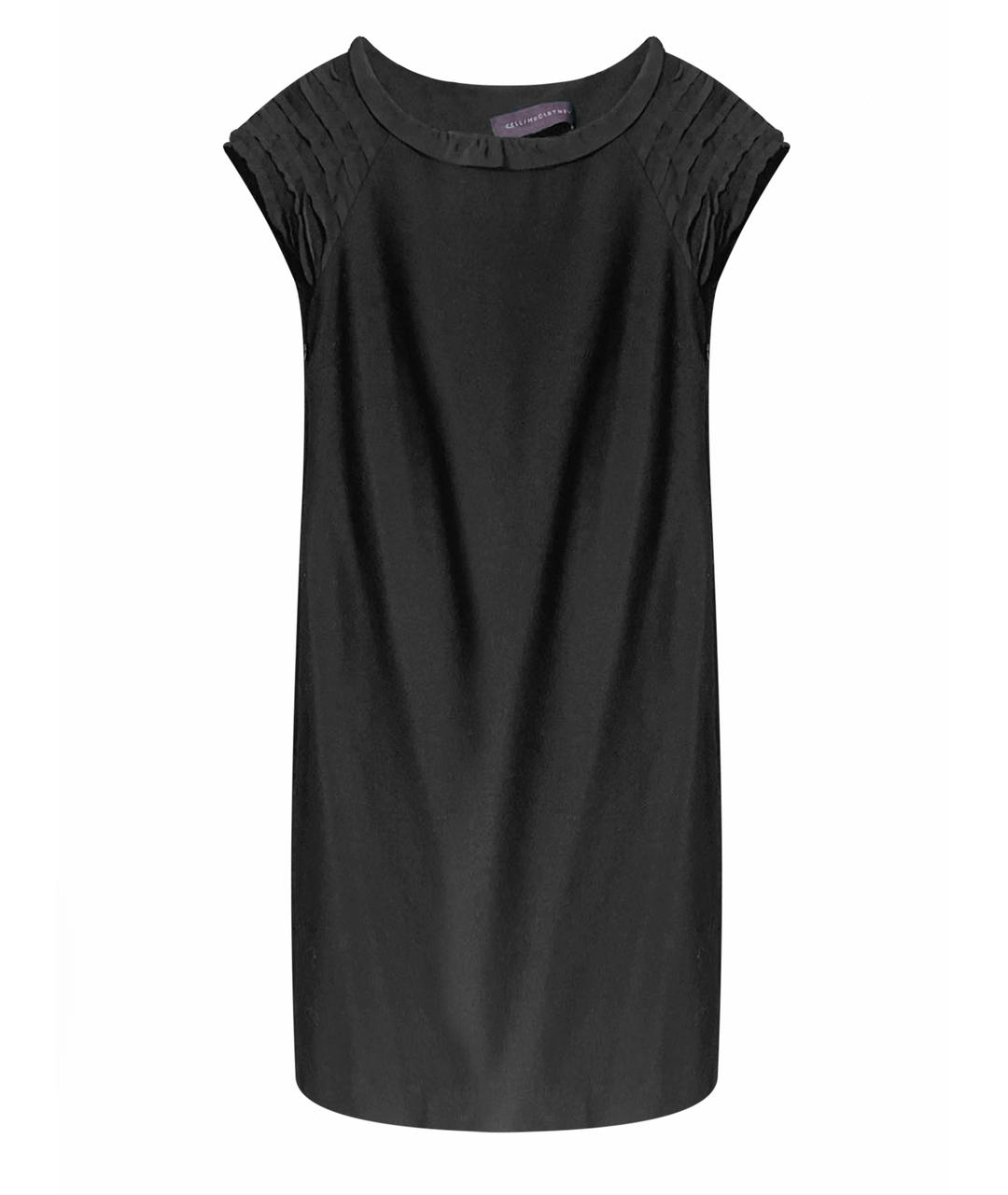 STELLA MCCARTNEY Черное шерстяное повседневное платье, фото 1
