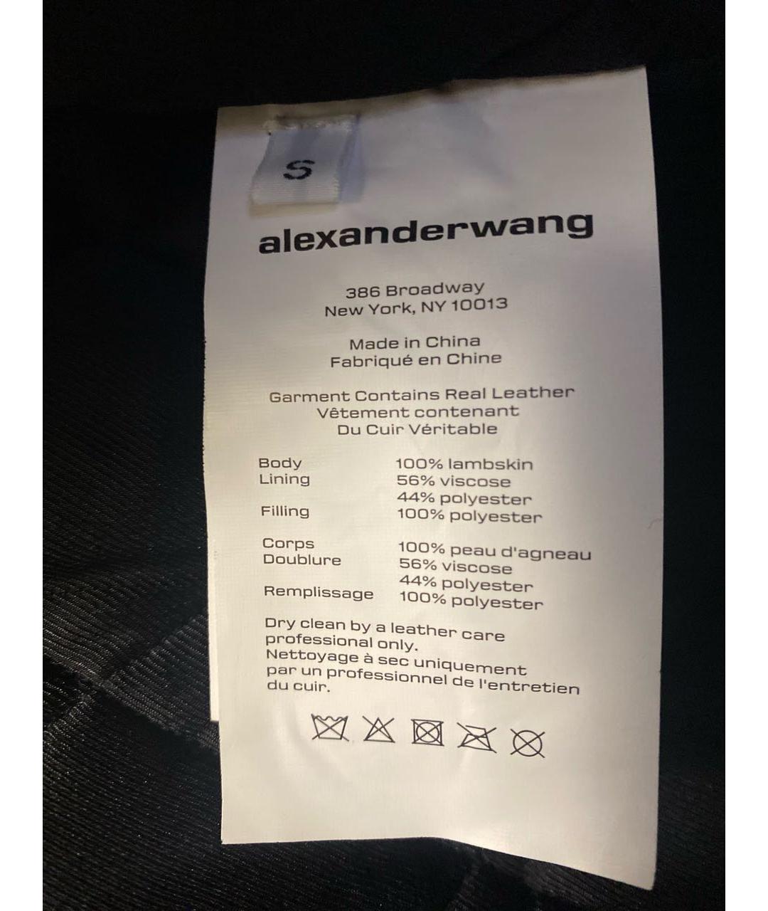 ALEXANDER WANG Черная кожаная куртка, фото 3