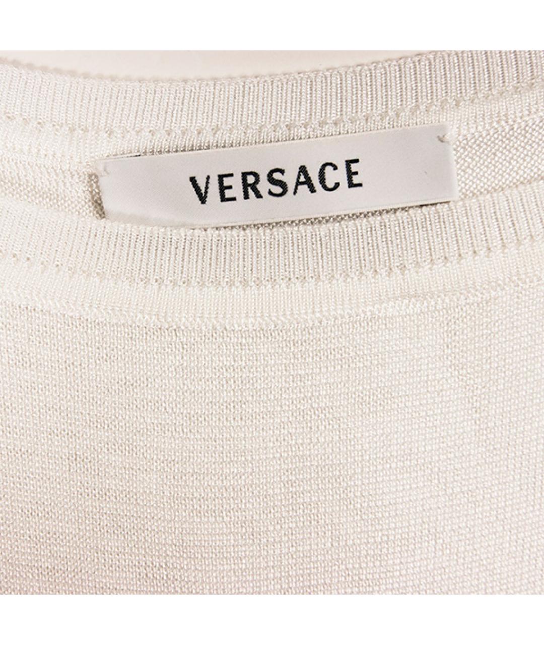 VERSACE Белая вискозная майка, фото 2