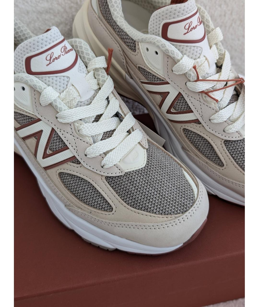 NEW BALANCE Бежевые кроссовки, фото 4